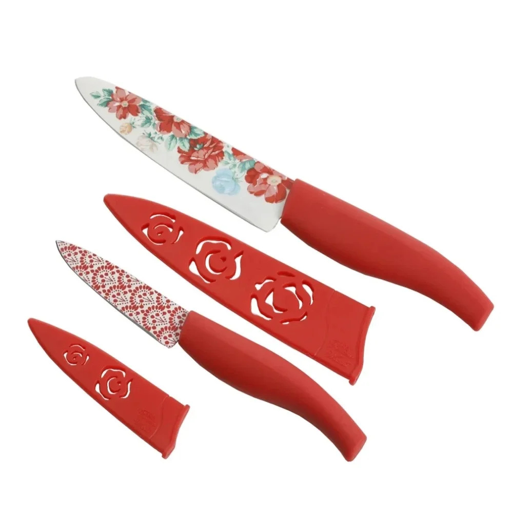 The Pioneer Woman Vintage Floral 2-Piece Stainless Steel Cutlery Set 3.5" & 6"